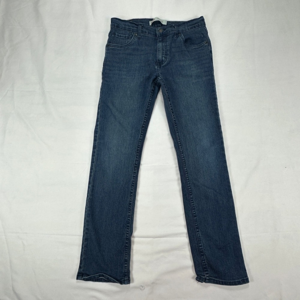 Levis 511 Slim Fit Boys Jeans Size 16 Regular Dark Wash Denim Pants‎